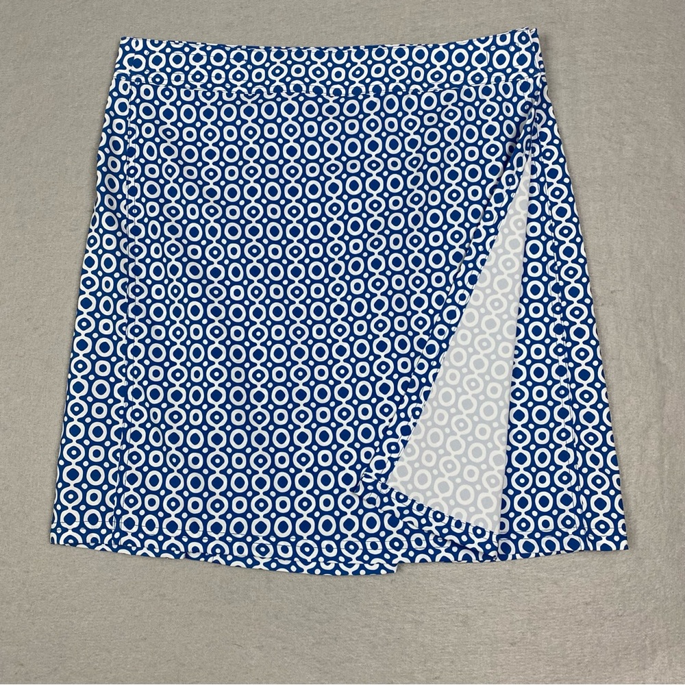 Rip Skirt Hawaii Length 1 Blue Wrap Skirt Size Medium Geometric Beach Coverup